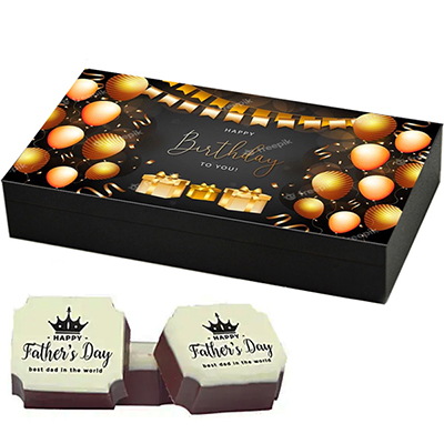 "Personalised chocolate Box (12pcs) - code PC05 - Click here to View more details about this Product